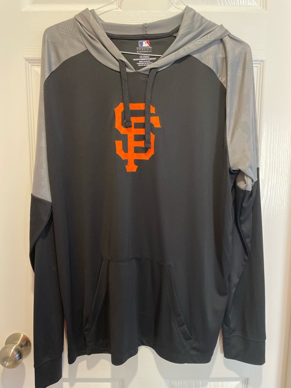 Genuine Merchandise Black & Gray Pullover Hoodie with Orange SF Giants Logo